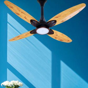 VAAYU SERIES Vaayu Led Deco 4 Blade Wood BLDC Fan