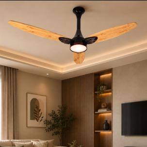 VAAYU SERIES Vaayu LED Deco 3 Blade BLDC Fan (Wood)
