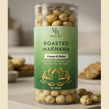 Roasted makhana - Cream & Onion