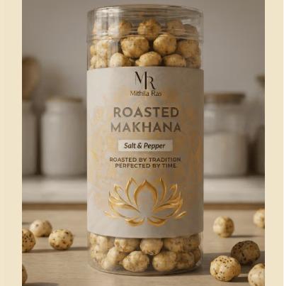 Roasted makhana - Salt & Pepper