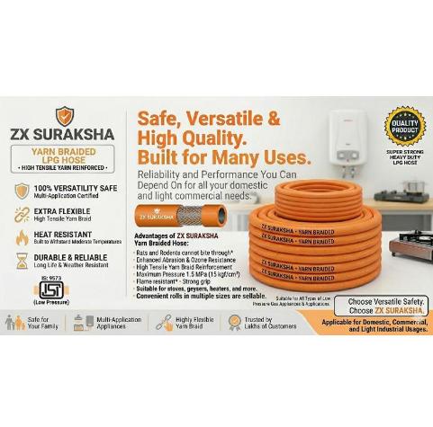 Zxsuraksha LPG Hose