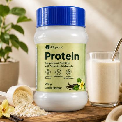 Diligence Protein Powder Vanilla Flavour 200G