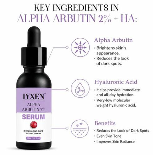 Iyxen Alpha Arbutin 2% + Hyaluronic Acid Dark Spot Face Serum