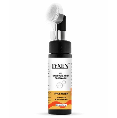 Iyxen 1% Salicylic Acid Face Wash With Brush For Acne Prone Skin