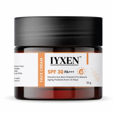 Iyxen Spf 30 Pa+++ Broad Spectrum UV Protection Face Cream
