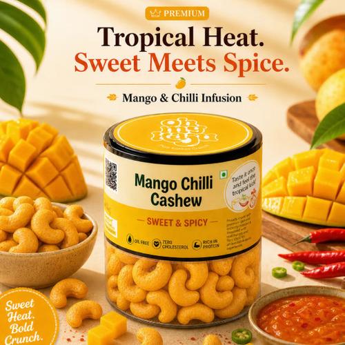 Mango Chilli Flavoured Roasted Cashews