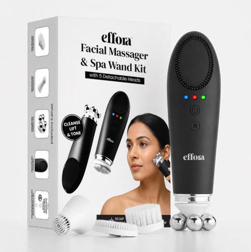 Effora's Facial Massager & Spa Wand Kit with 5 Detachable Heads