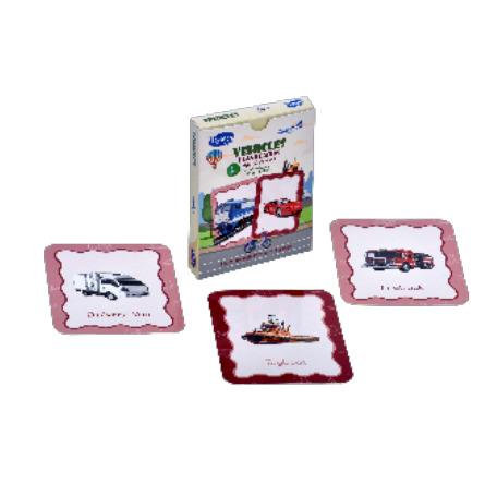 Toysaga 9-in-1 Flashcards Set:Vehicles