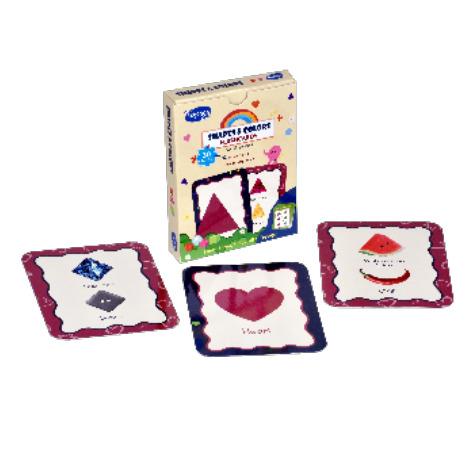 Toysaga 9-in-1 Flashcards Set: shapes & colours