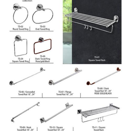Towel Ring Rod & Rack