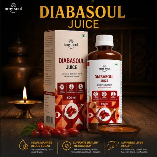 Amysoul Diabasoul Juice - Advanced Berberine Blend for Diabetes Support | 500ml