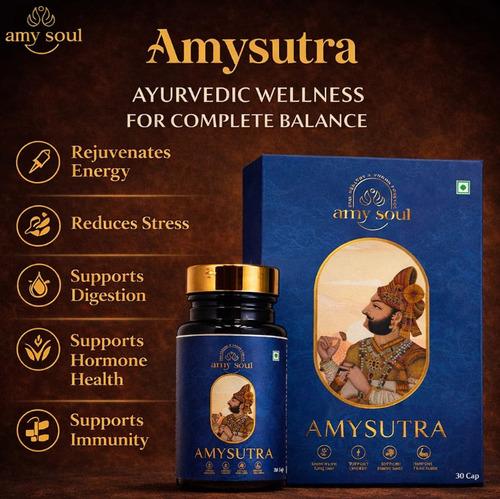 Amy Soul Amysutra | Ayurvedic Wellness Capsules for Energy, Stamina & Immunity | 30 Capsules
