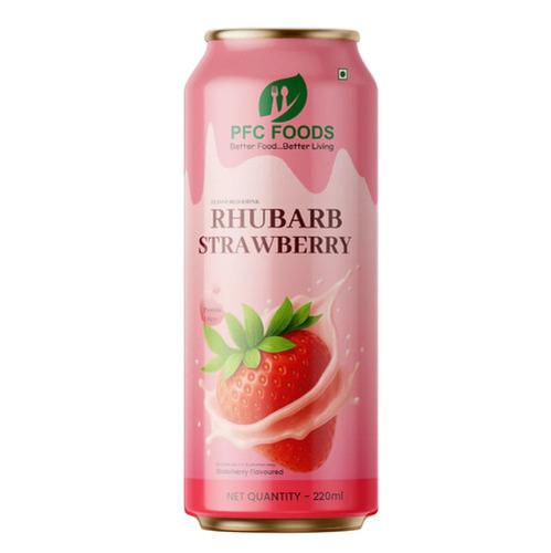 Rhubarb Strawberry Protein Milkshake