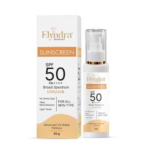 Elyndra SPF 50 PA++++ Sun Cream (50g) - Lightweight & Non-Greasy Protection