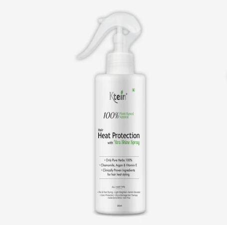 ktein 100% Plant Based Natural Hair Heat Protection with Xtra Shine Spray Hair Spray (200 ml)