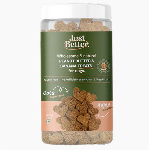 Peanut Butter & Banana Treats | Vegetarian treats for Dogs