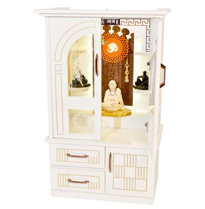 PU-122 With Door Pure Teakwood Temple