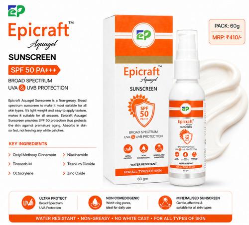 Epicraft SPF 50 Aquagel Sunscreen