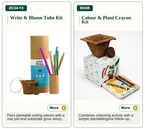 Write & Bloom Tube Kit/ Colour & Plant Crayon Kit