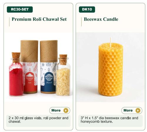 Roli Chawal Set/ candle