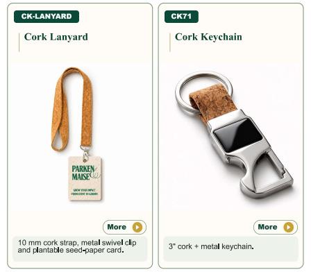 Cork Keychain