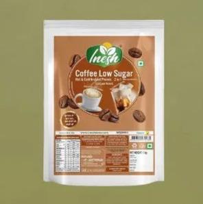 Inesh Coffee Low Sugar Hot & Cold Instant Premix 2 in 1 (1kg)