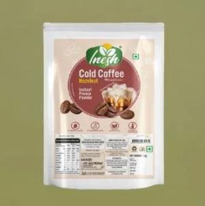 Inesh Cold Coffee Hazelnut Instant Premix Powder Pouch 1 Kg