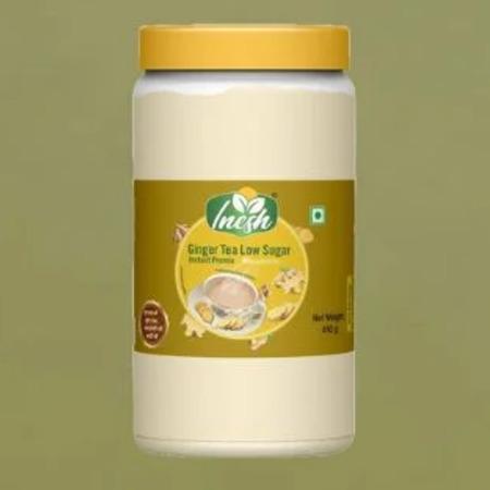 Inesh Ginger Tea Low Sugar Instant premix jar 450gm
