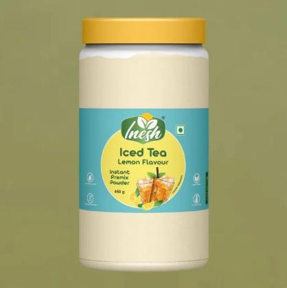 Inesh Iced Tea Lemon Flavour Instant Premix Powder Jar 450g