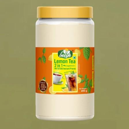 Inesh Lemon Tea 2 in 1 Hot & Cold Instant Premix Jar 450 g