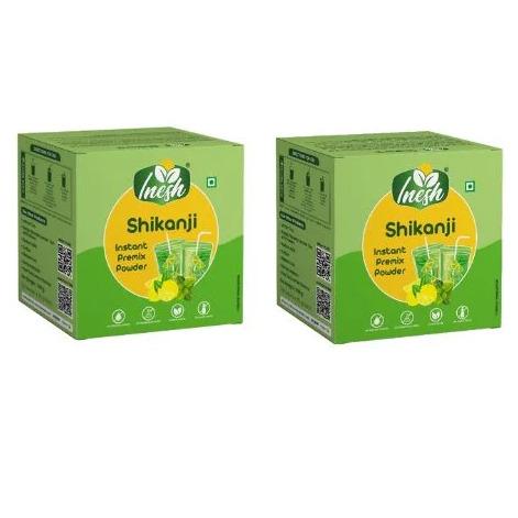 Inesh Shikanji Instant Premix Powder 10 Sachets (Box of 2, Total 20 Sachets)