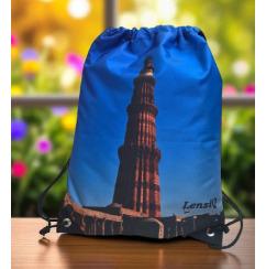 Draw String Bag - Qutub Minar