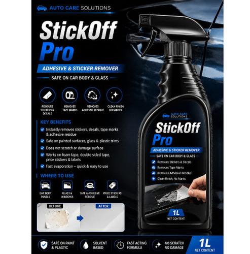 StickOff Pro Adhesive & Sticker Remover