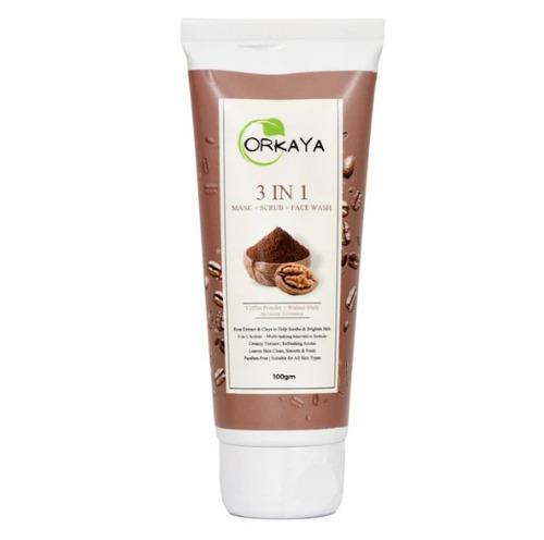ORKAYA 3-in-1 Coffee & Walnut Face wash