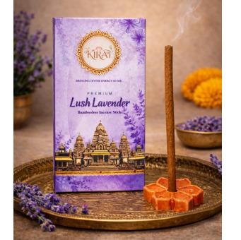 KIRAT Lush Lavender Bambooless Incense Sticks