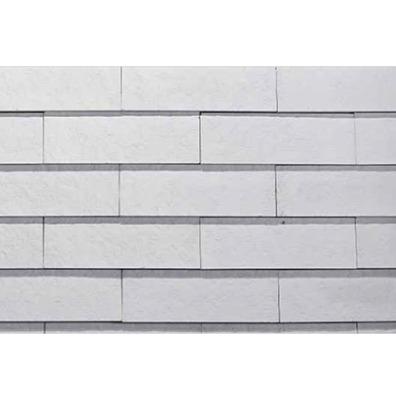 Skew Brick Feather White Stone Wall Cladding