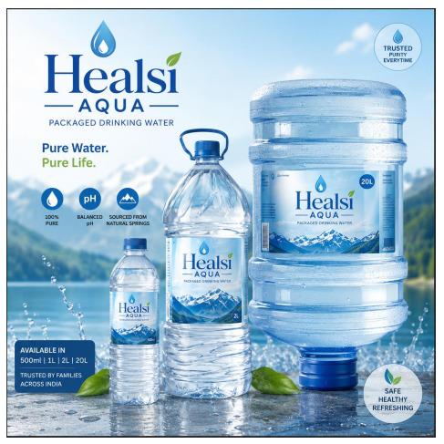Packaged Drinking Water (500 ml, 1 Ltr, 2 Ltr, 20Ltr)
