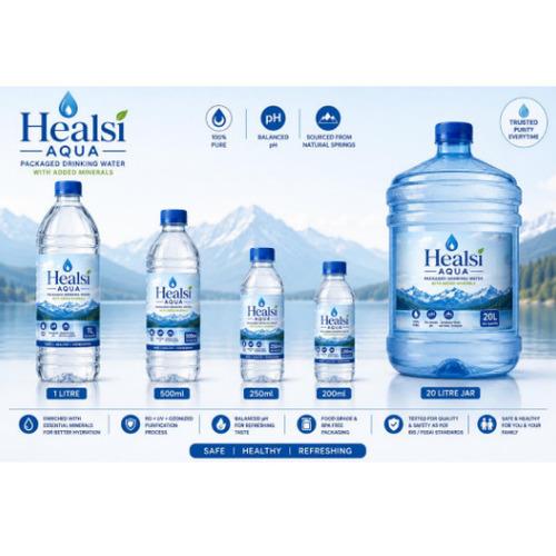 Packaged Drinking Water (200 ml, 250 ml, 500 ml, 1 Ltr, 20Ltr)