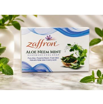 Zaffron Aloe Neem Mint Soap