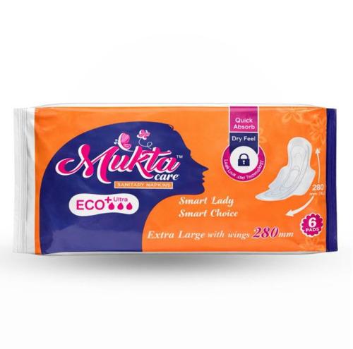 Mukta Care Eco+ 6 Pads | Extra Large (280mm)