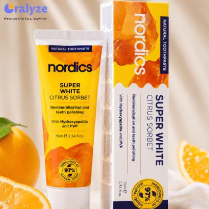 Nordics Natural Remineralization Toothpaste - Super White