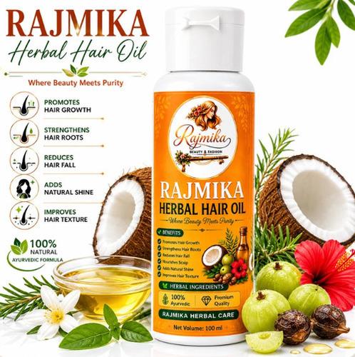 RAJMIKA Herbal Hair Oil - Natural Ayurvedic Hair Oil for Hair Growth & Hair Fall Control