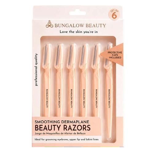 Facial Razors for Women, 6 Pieces (Pink)