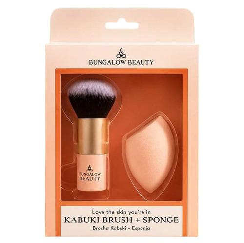 Kabuki Brush & Blender 3-Piece Set (Pink)