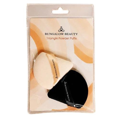 Triangle Powder Puff Set of 2 (Black & Pink)