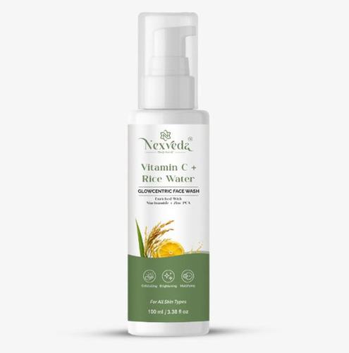 Face Wash Vitamin C + Rice Water - GLOWCENTRIC FACE WASH