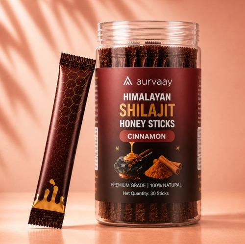 Aurvaay Shilajit Honey Cinnamon Sticks