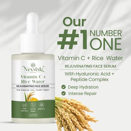 Vitamin C + Rice Water REJUVENATING FACE SERUM
