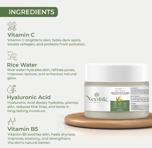Vitamin C + Rice Water - PURE RADIANCE SPF 35 FACE CREAM