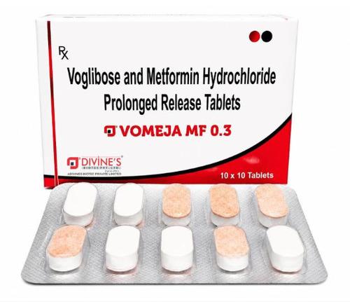 VOGLIBOSE 0.3MG+METFORMINE  500MG